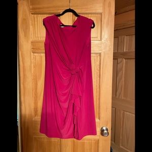 Elegant Pink Sleeveless Dress